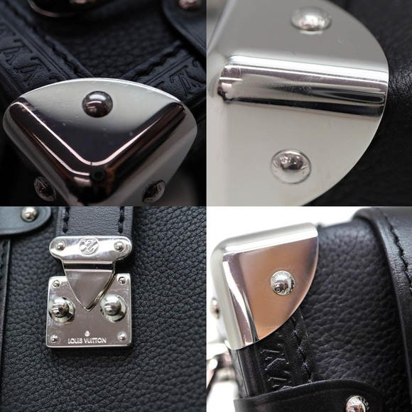 Louis Vuitton Side Trunk Grained Calfskin Leather Black - Picture 6 of 9